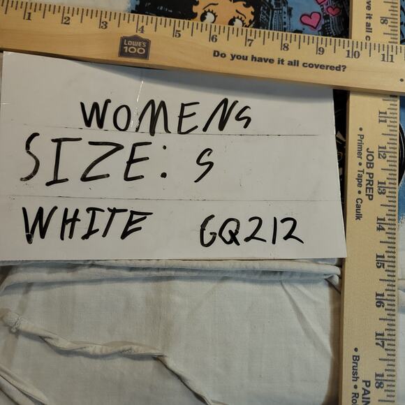 Betty Boop Casual Short Sleeve Crop Top Womens Size Small S White - Picture 6 of 8